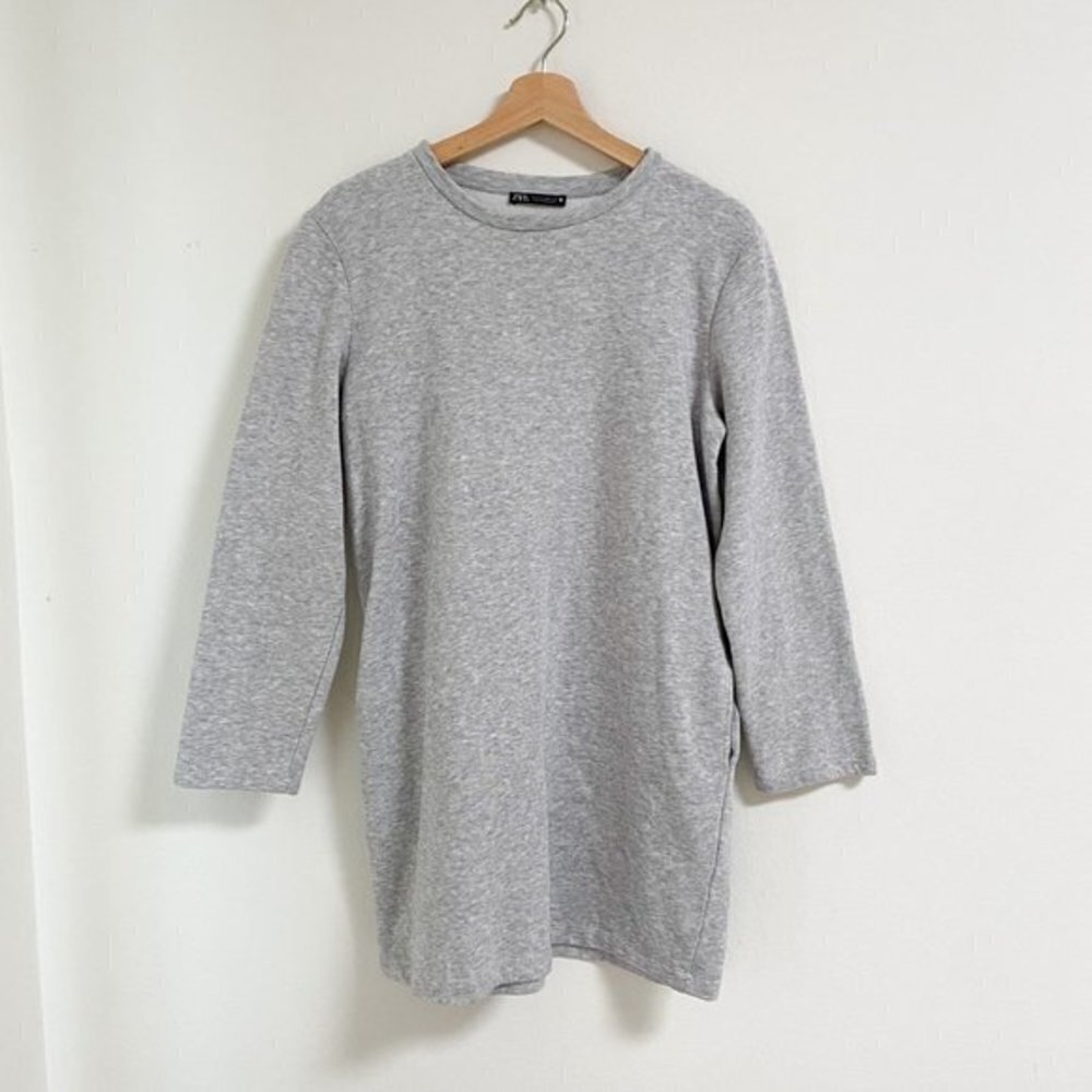 Zara grey long sleeves sweater mini dress - Picture 8 of 8